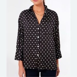 POMANDER PLACE polkadot Adair blouse